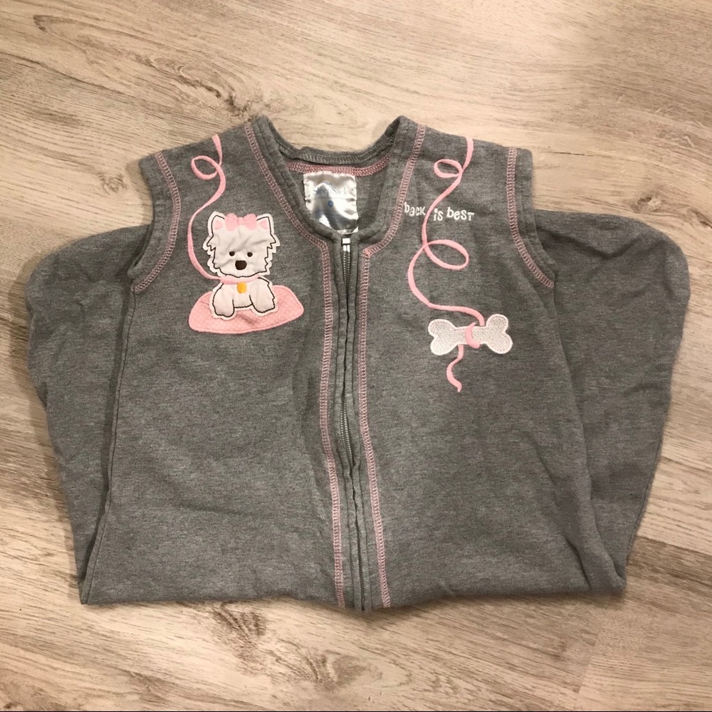 {Halo} Grey Puppy Lightweight Sleep Sack • Size M